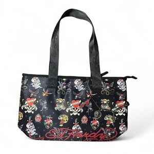 Ed Hardy Black and Red Tattoo Art Tote